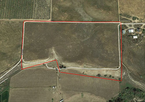 Airel photo of a field.